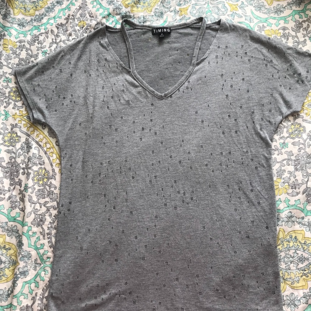 Gray shirt